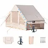 [US Local Warehouse] Inflatable Camping Tent with Pump Waterproof Oxford Blow Up Tent for Outdoors