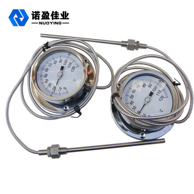 60mm Dial Bimetal Temperature Gauge 1.5 Accuracy SS304 0-150 Degree 3