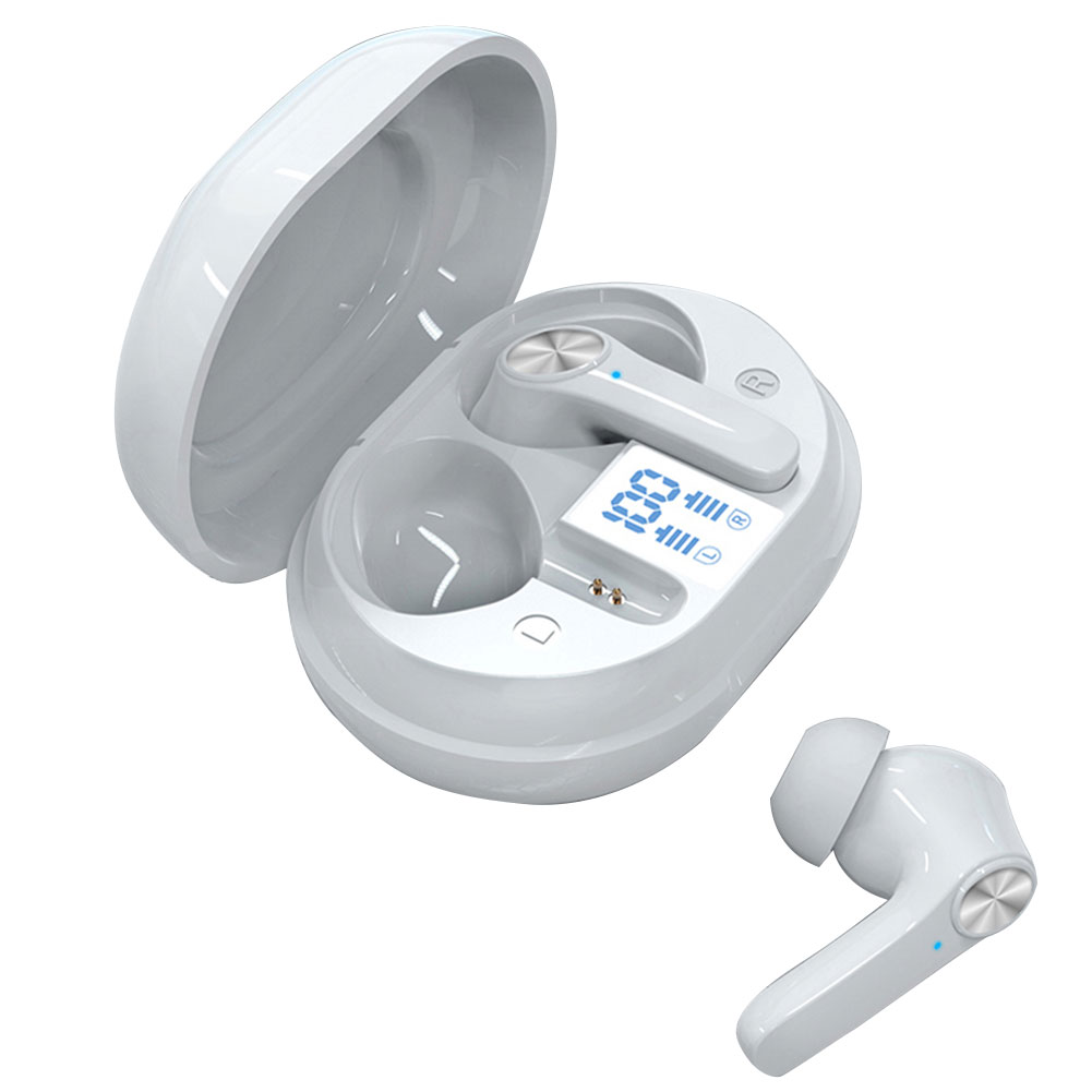 

D01-ANC Bluetooth Wireless Earphones Stereo ANC Earbuds Touch Headphones, White, 501 Original