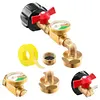 Propane Tank Gauge Gas Pressure Regulator for Barbecues Motorhome Camping Heater
