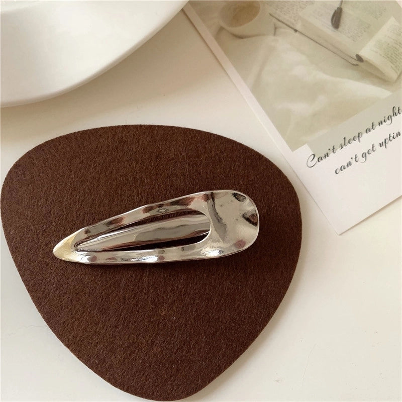 Casual Minimalist Women’s Star Solid Color Alloy Metal Hollow Out Hair Clip Hairpin Hair Claws