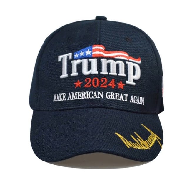 2024 Hat Navy Make America Great Again Cap 3D Embroidery Hat