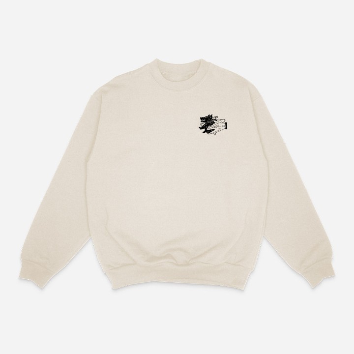 Dogs Embroidery Crewneck -JJK