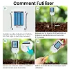 Humidim&egrave;tre num&eacute;rique 3 en 1 pour sol v&eacute;g&eacute;tal avec pH/humidit&eacute;/temp&eacute;rature