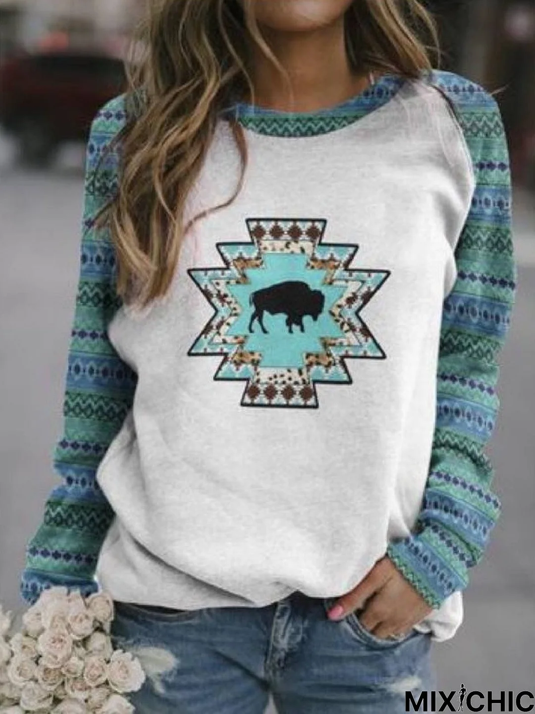 Ethnic Casual Fit Hoodies & Sweatshirt