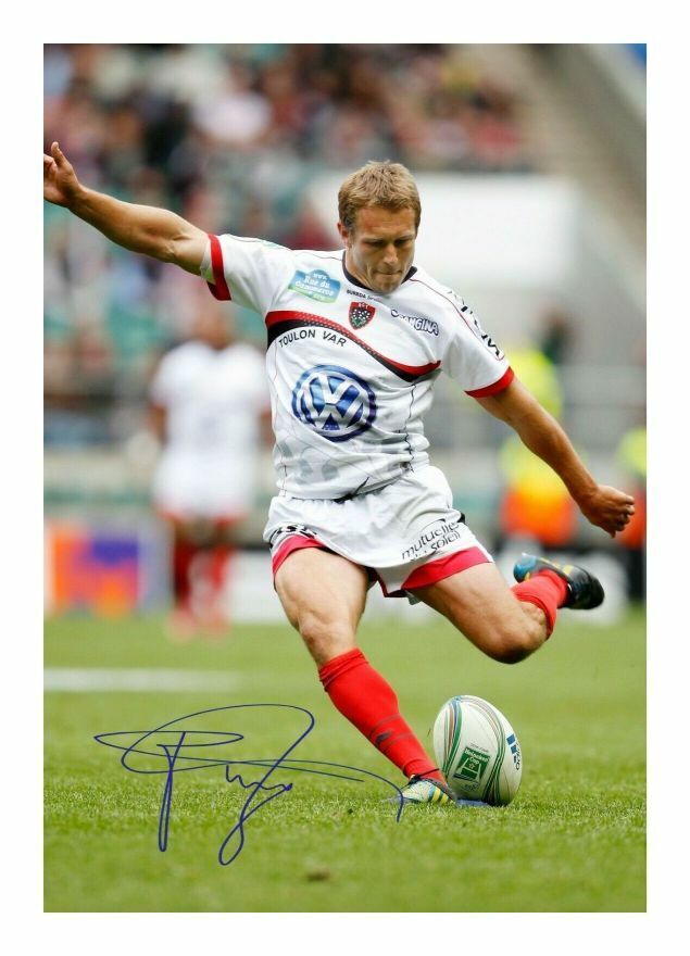 JONNY WILKINSON - TOULON AUTOGRAPH SIGNED PP Photo Poster painting POSTER