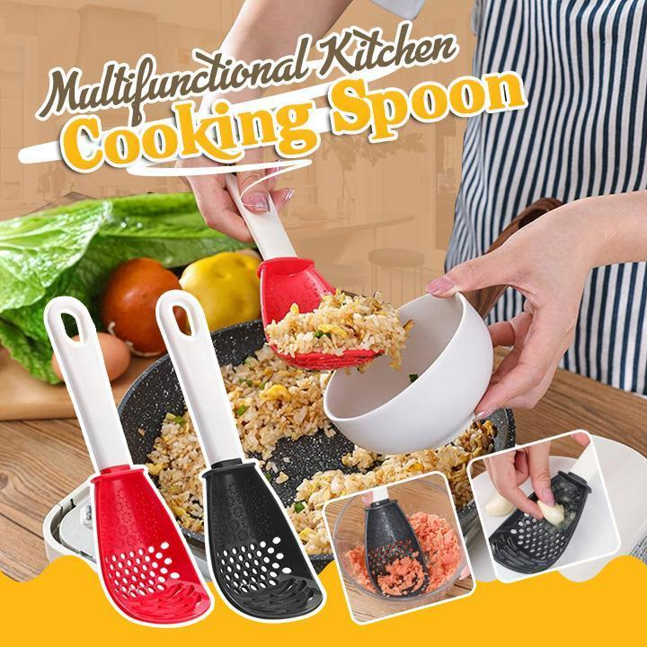 Multifunctional kitchen cooking spoon