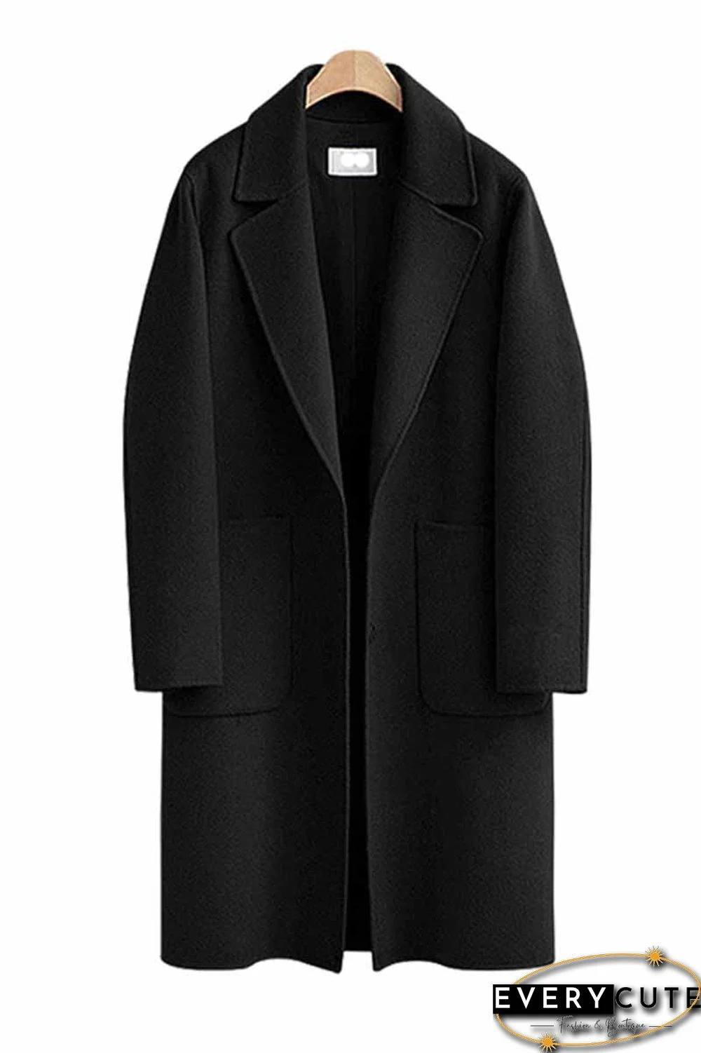 Loose Thick Solid Color Coat