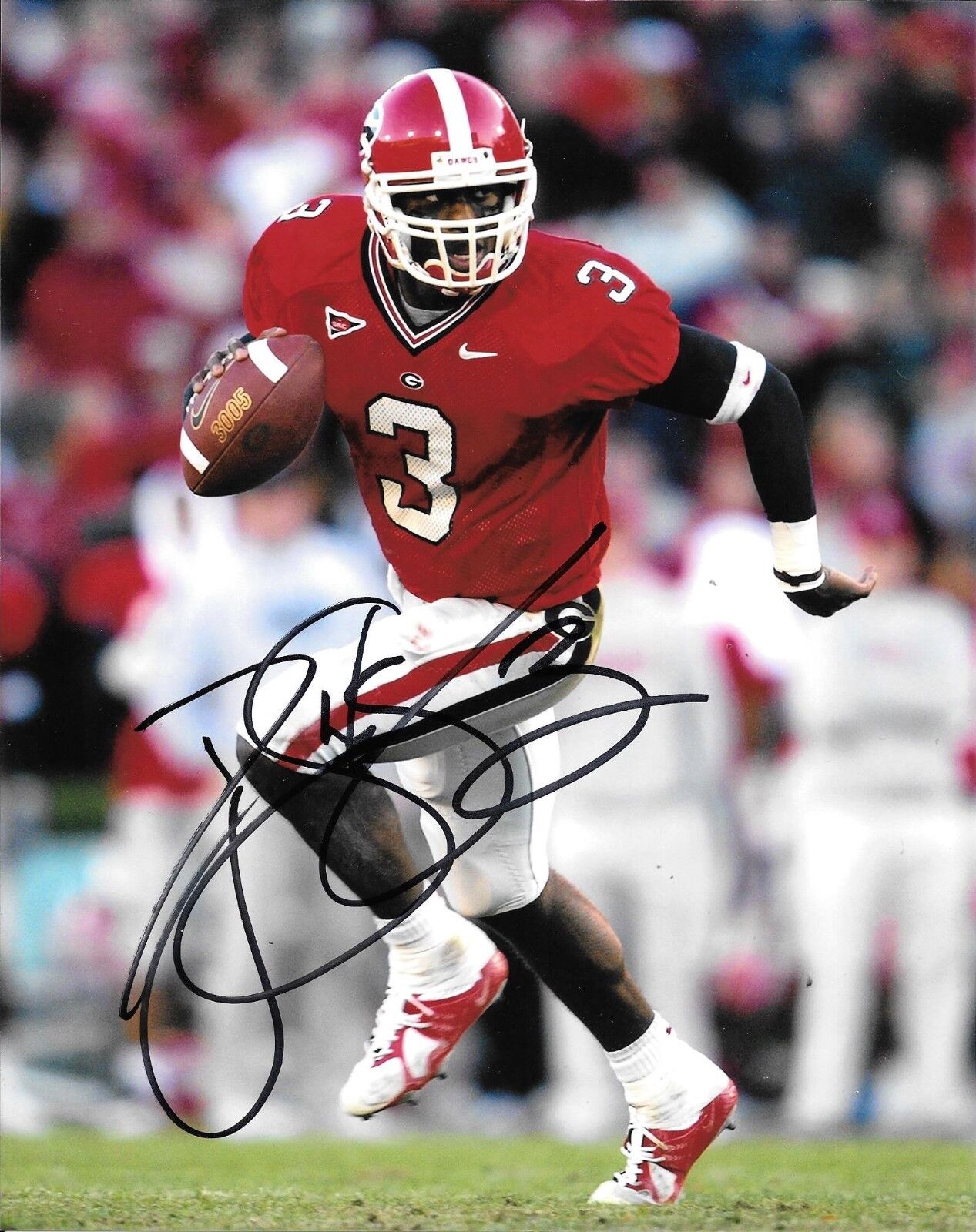 DJ D.J. SHOCKLEY HAND SIGNED GEORGIA BULLDOGS 8X10 Photo Poster painting W/COA