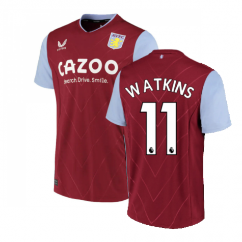 Aston Villa Ollie Watkins 11 Home Shirt Kit 2022-2023