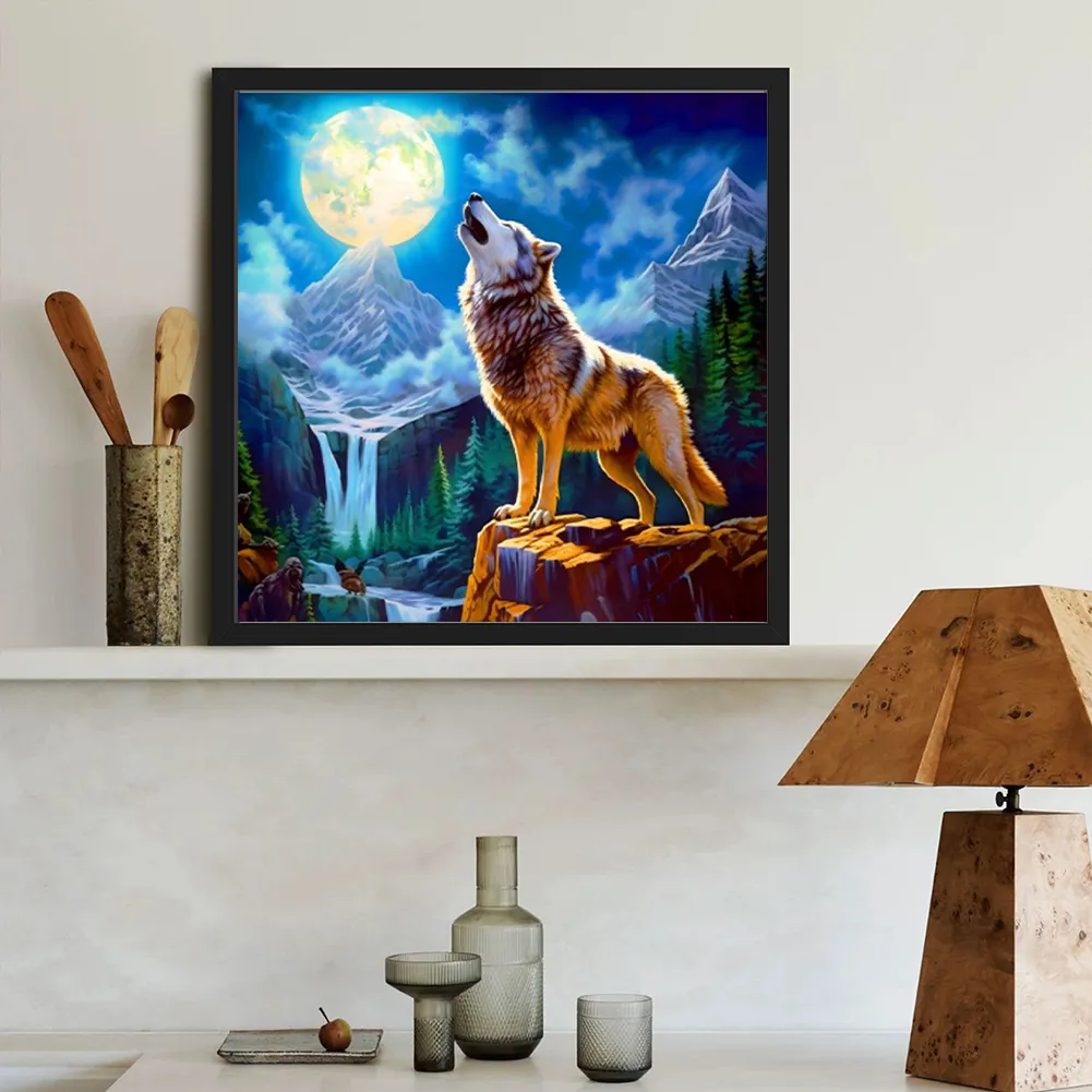 Diamond Painting - Full Round Drill - Wolf(Canvas|40*40cm)