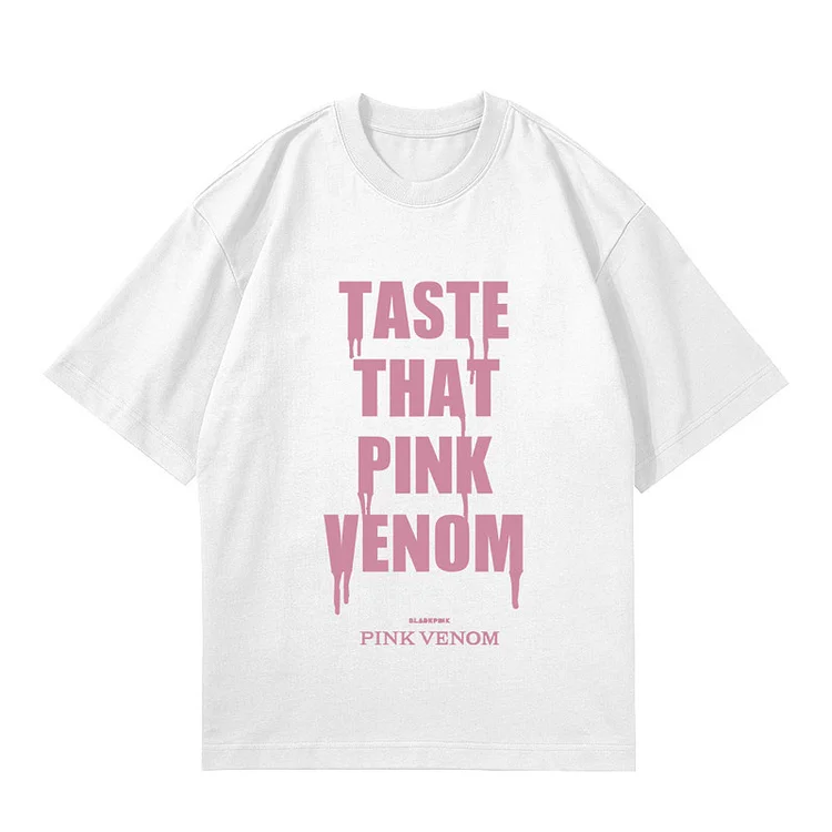 BLACKPINK PINK VENOM Creative Print T-shirt