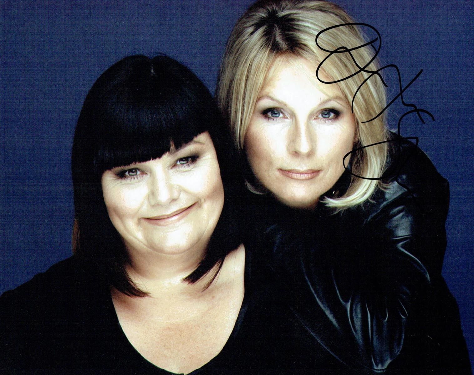 Jennifer SAUNDERS SIGNED 10x8 Photo Poster painting 1 AFTAL Autograph COA Comedian Actress