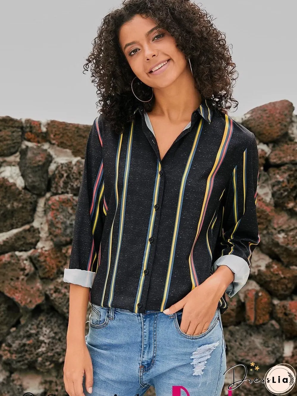 Weekend Casual Striped Shirt