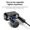 Car Cigarette Lighter Socket PD 22W Car Charger Adapter 2 Socket Digital Display