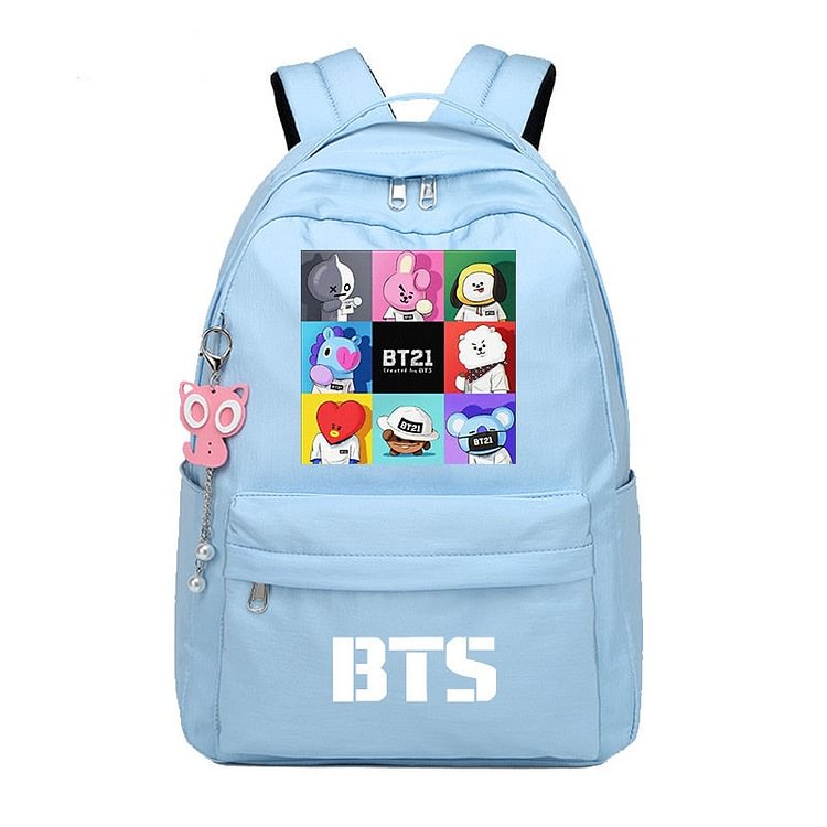 BTS Anime print backpack