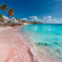 Bahamas Pink Sand Beach - Diamond Painting