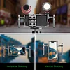Sunwayfoto PCR-01 Mobile Phone Handheld Bracket Vlog Expansion Shooting Video Universal Mobile Phone Double Handle Rabbit Cage Stabilizer Aluminum Alloy Multi-Function Bracket
