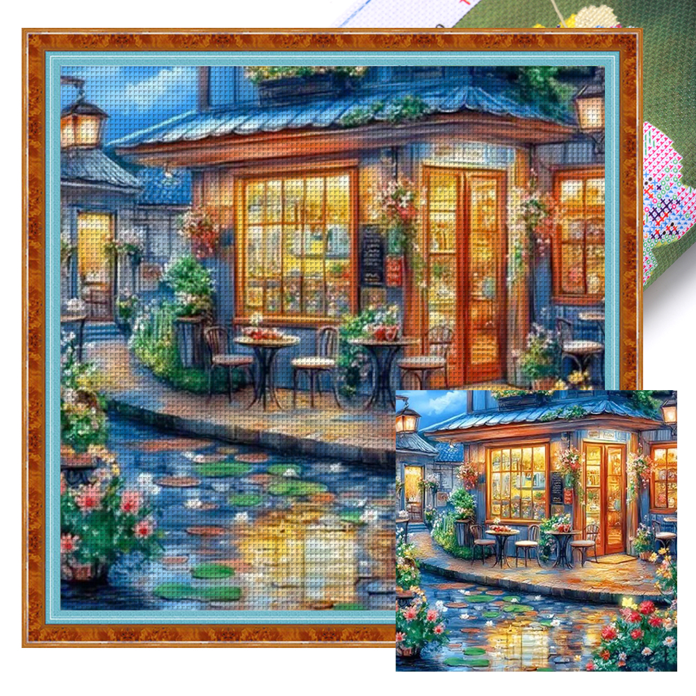 Dream Hut Full 14CT Pre-stamped Canvas(50*50cm) Cross Stitch