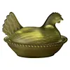 Vintage Hen on Nest Dish with Lid Plastic Chicken-Shaped Candy Dish Tabletop Dessert Plate Snack Bowl for Snacks Dessert Cookies Home Kitchen Office Tabletop Decor