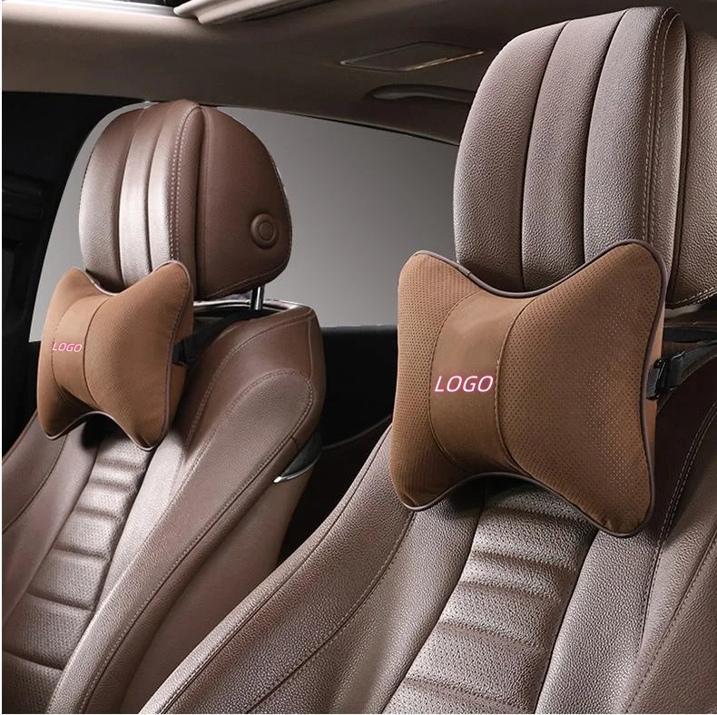 Car suede waist and neck cushion