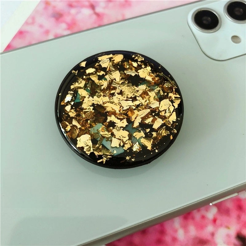 Glue Glitter Gold Foil Telescopic Solid Color Tin Foil Paper Mobile Phone Anti-fall Bracket