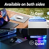 Desktop Aluminum Alloy Metal Mouse Pad Double-Sided Aluminum Anti-Slip Pad Desk Pad Suitable for Gaming and Office