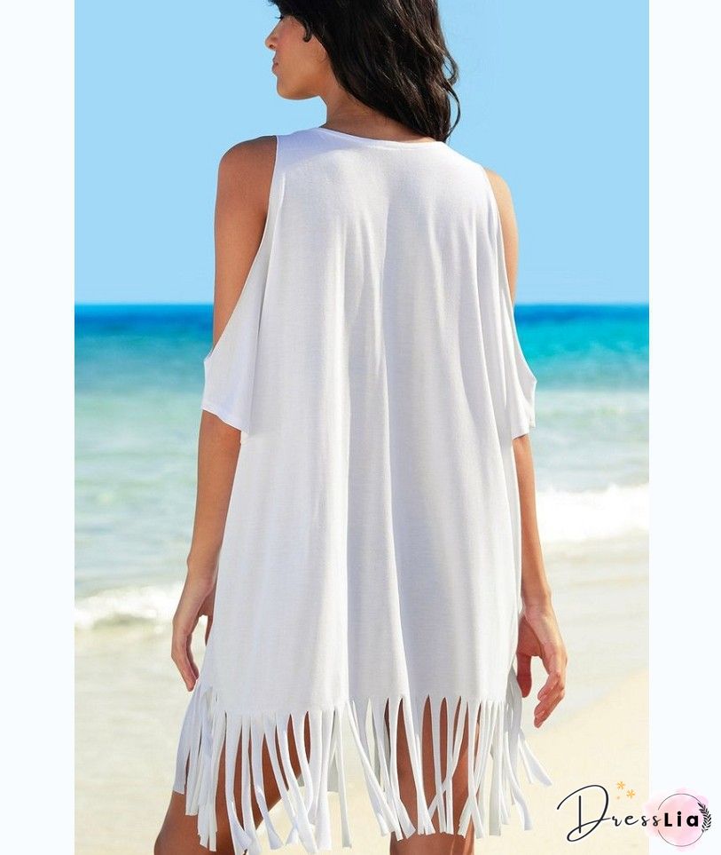 Short Sleeve Casual Weaving Dress