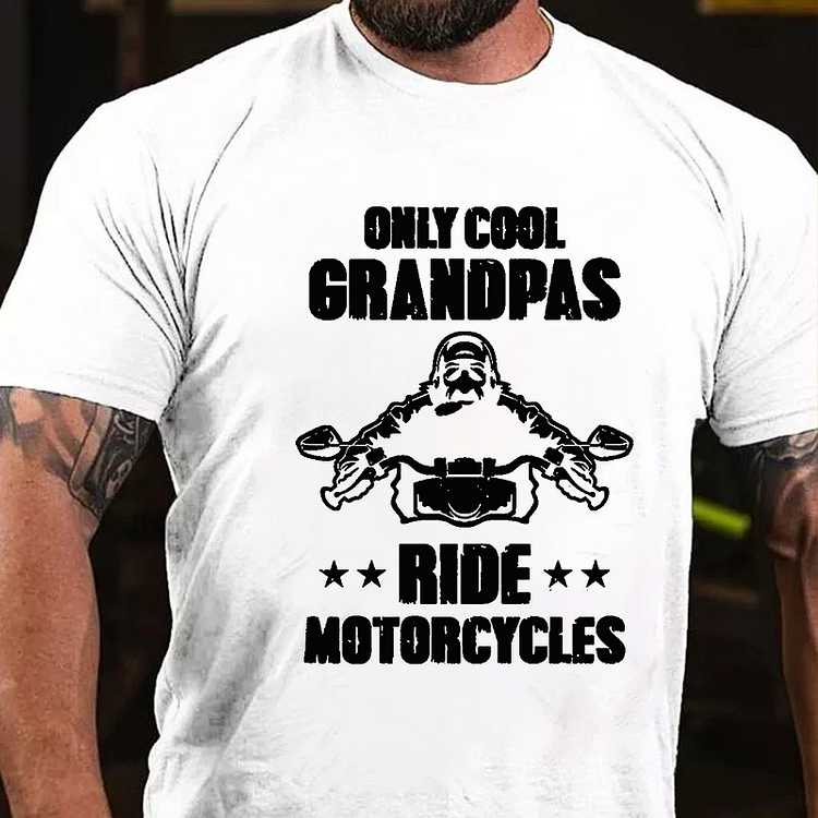 Only Cool Grandpas Ride Motorcycles T-shirt socialshop