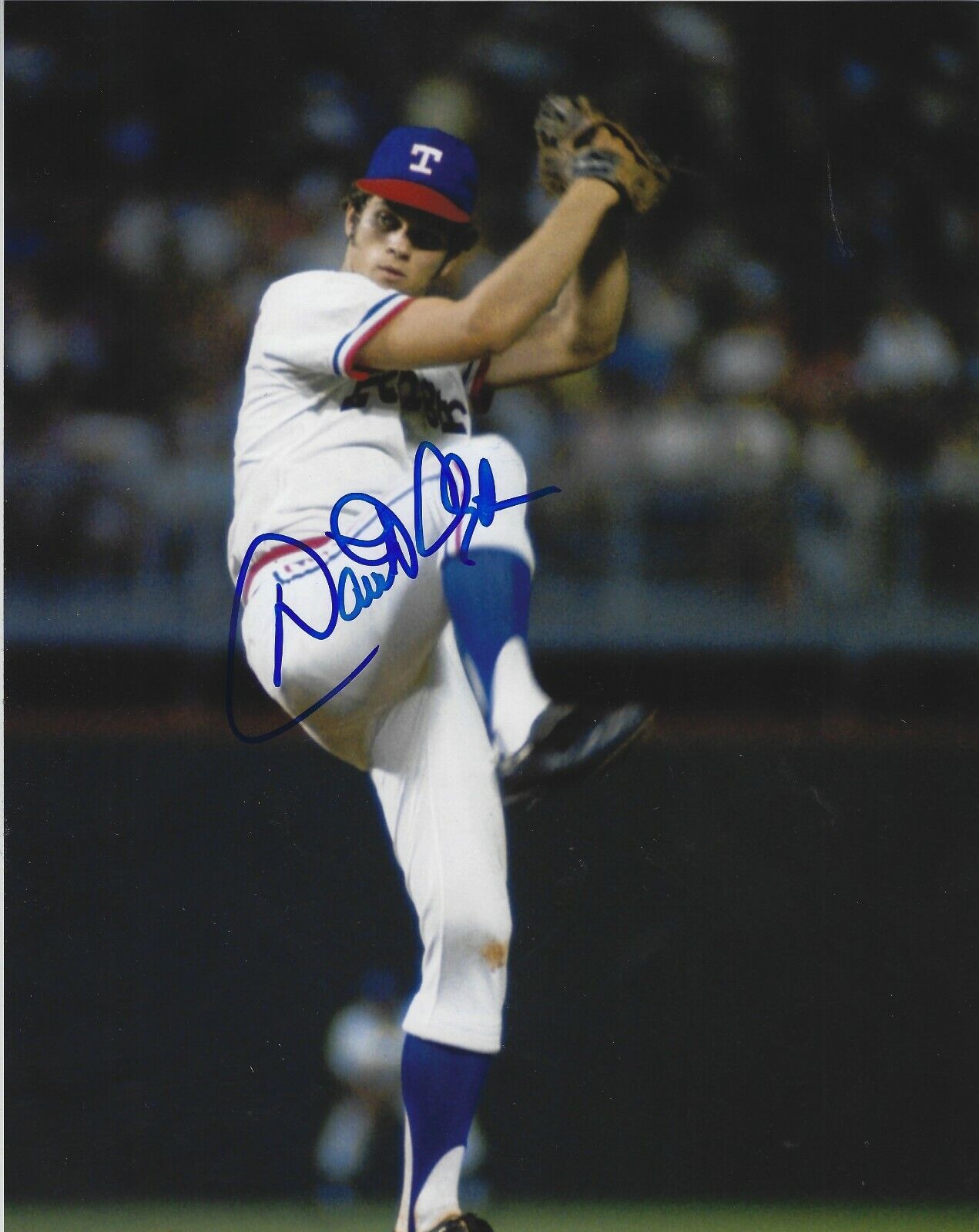 Signed 8x10 DAVID CLYDE Texas Rangers Autographed Photo Poster painting - COA