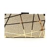 Women's Wedding Bags Handbags Evening Bag Alloy Hollow-out Geometric Pattern Party Event / Party Black Champagne Silver Gold / Fall & Winter