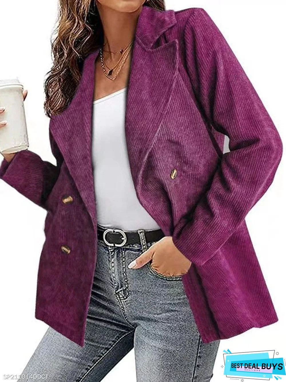 Hot Models Solid Color Jacket Blazers