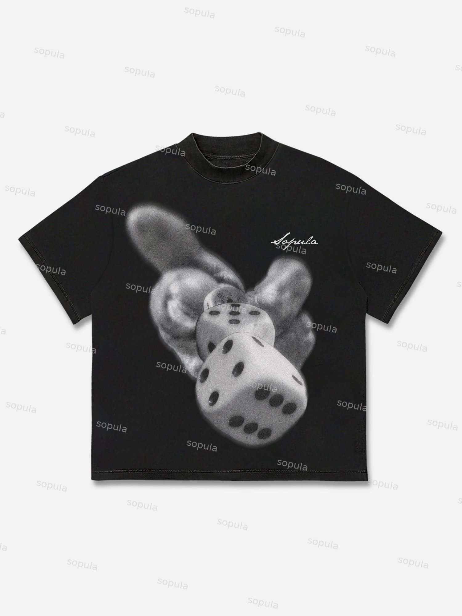 Y2k Retro Style Creative Dice Cotton T-shirt - SOPULA
