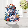 PET Double Sided Special Shaped Horse Diamond Painting Desktop Decor for Adults