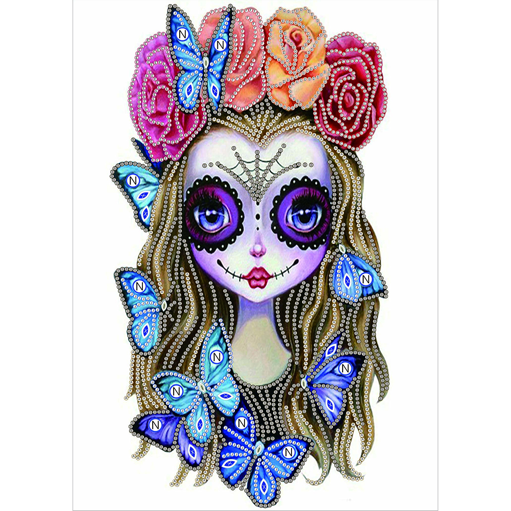 

30*40CM - Special Shaped Diamond Painting - Big Eyes Doll, 501 Original