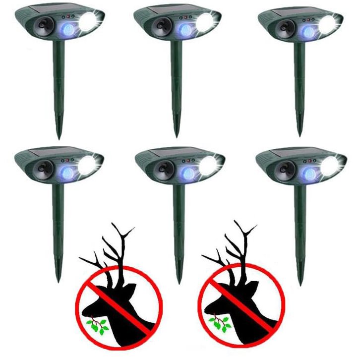 Ultrasonic Deer Repeller - Pack Of 6 Solar Powered - Get Rid of Deer in 48 Hours、shopify、sdecorshop