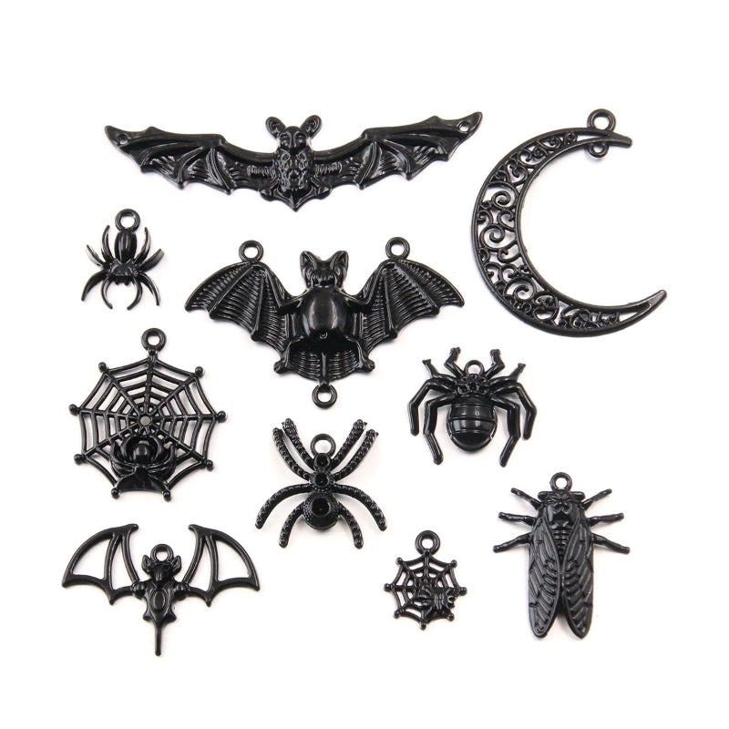 1 Piece Alloy Moon Bat Pendant Jewelry Accessories