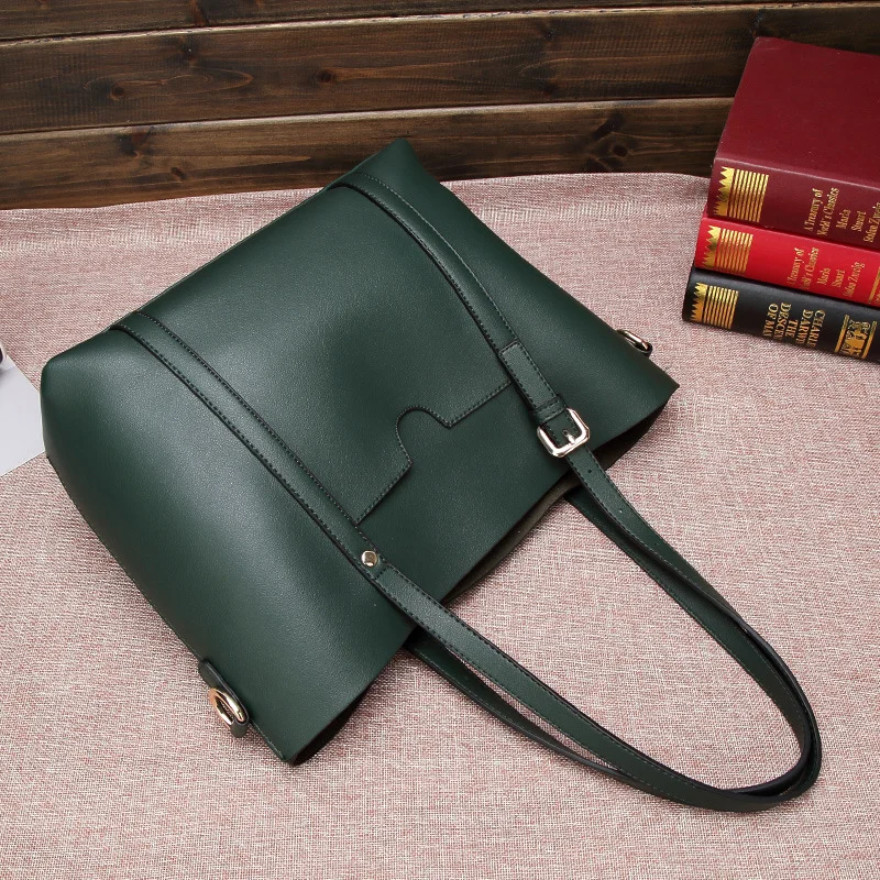 Soft Leather Large-Capacity Crossbody Shoulder Bag