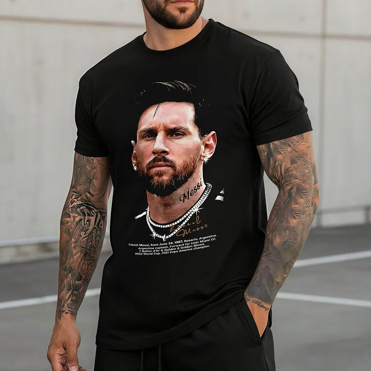 Messi Printed Men's T-shirt