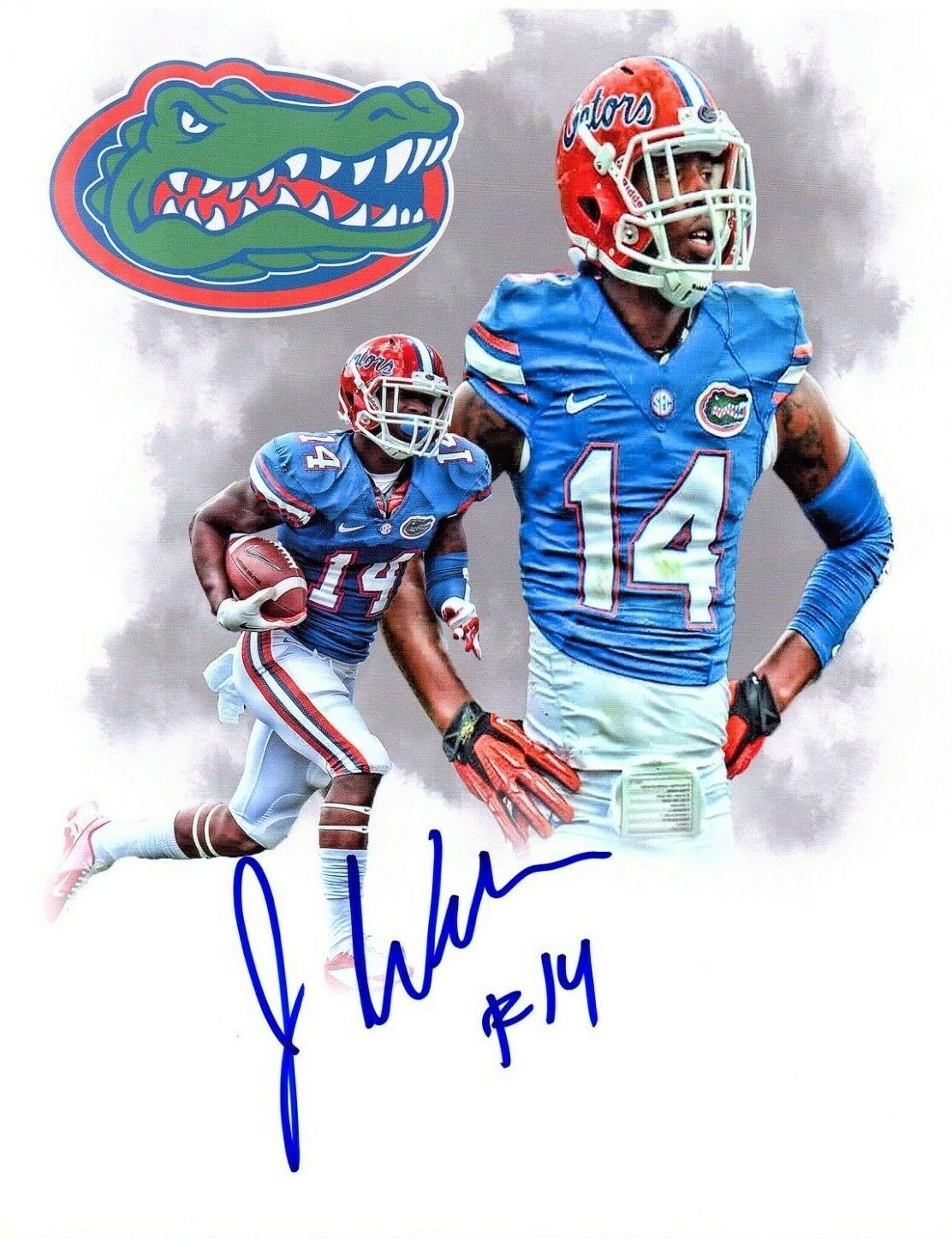 Jaylen Watkins Autographed Florida Gators 8x10 Photo Poster painting Coa Texans Eagles SWAMP c