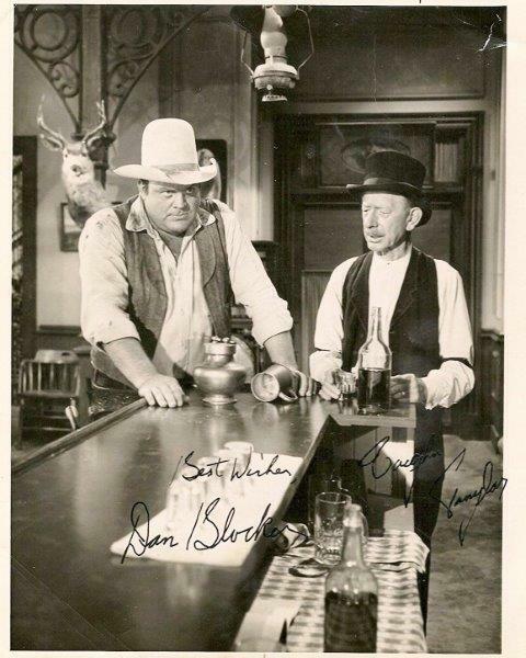 REPRINT - BONANZA Dan Blocker - Vaughn Taylor Signed 8 x 10 Photo Poster painting Poster RP