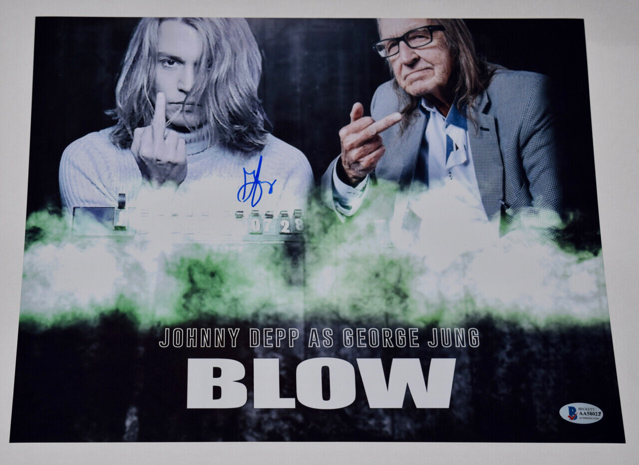 George Jung Signed 11x14 Photo Poster painting Blow Boston Smuggler Johnny Depp Beckett COA