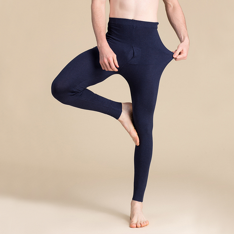 Mid Waist Cashmere Silk Thermal Underwear Pants-Chouchouhome