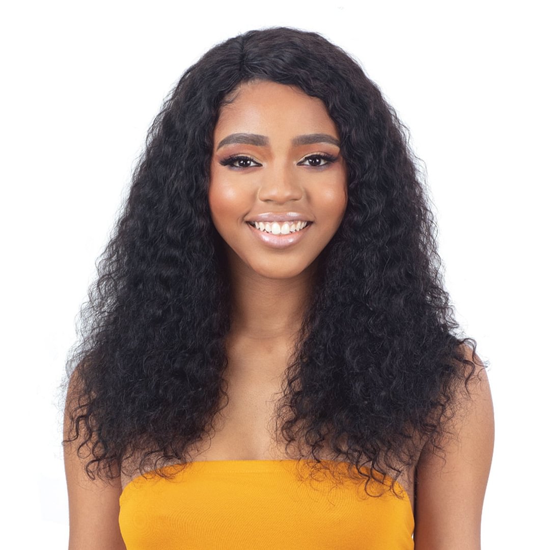 Model Model Nude Fresh Wet & Wavy 100% Human Hair HD Lace Part Wig - Deep Wave 22"