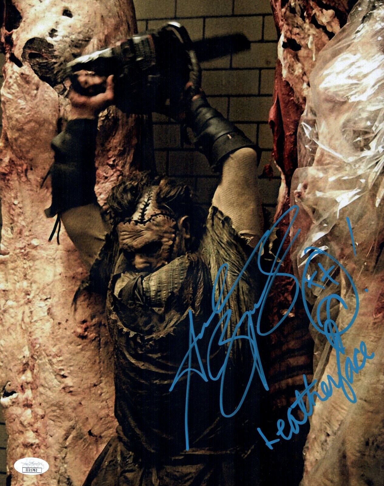 ANDREW BRYNIARSKI Signed 11x14 TEXAS CHAINSAW MASSACRE Photo Poster painting Autograph JSA COA