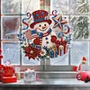 Anniversary Snowman DIY Diamond Painting Pendant Double Sided 25cm