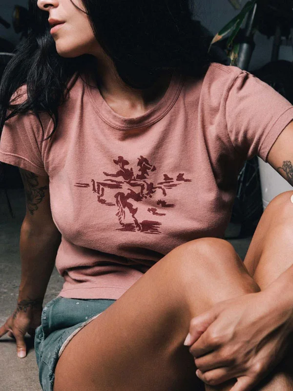 daily comfort round neck women's short sleeve