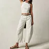 Gioiacombo&trade; Nuovi jeans a gamba larga retr&ograve; alla moda da donna