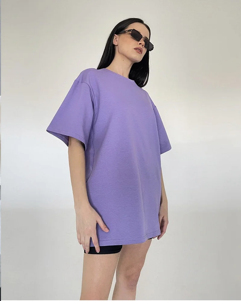 Athvotar Athvotar Spring Summer New Solid Color T-Shirt Women Hot Pure Cotton Short-Sleeved Top Loose
