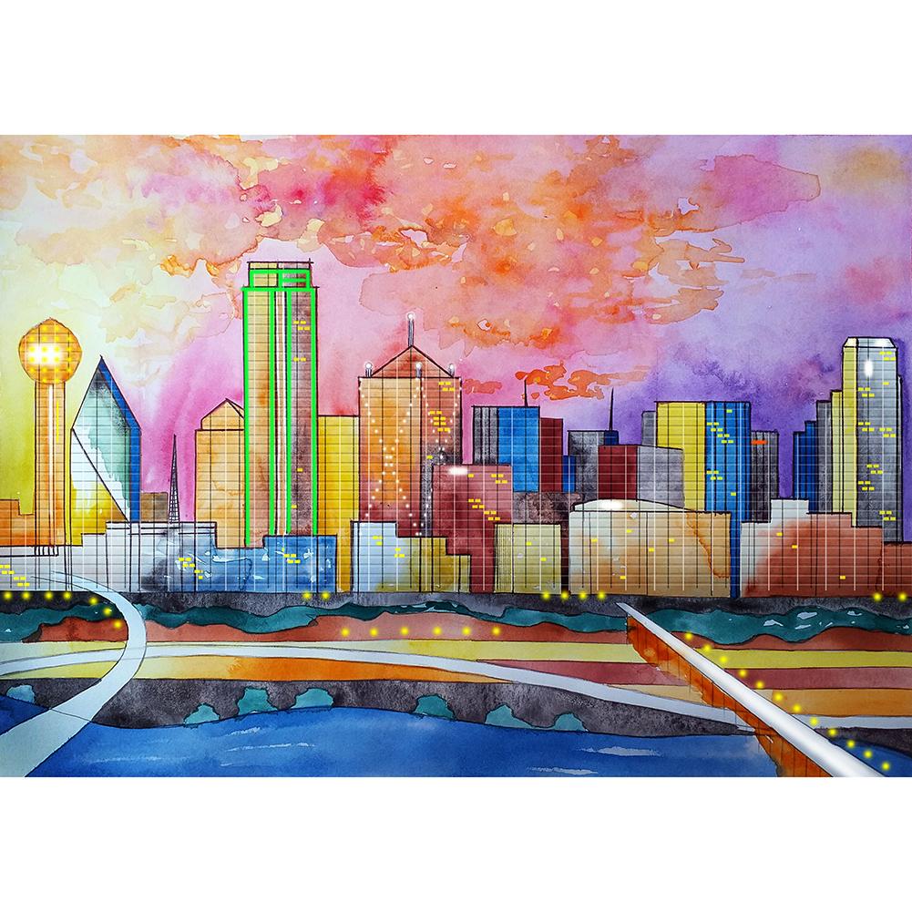 

City Planning - Round Drill Diamond Painting - 30*40CM, 501 Original